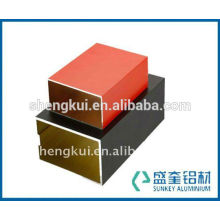 manufacturer of 6063-T5 aluminium hollow profiles with powder coating for aluminum extrusion box